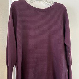 a.n.a burgundy/plum sweater - like new